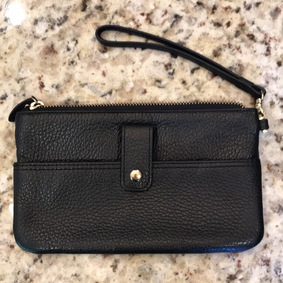 Lodis black leather wristlet wallet - Picture 3 of 5